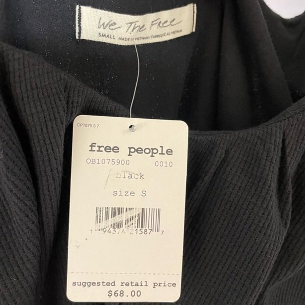 We the Free Bondi Blouson Thermal Black Top - Picture 5 of 8